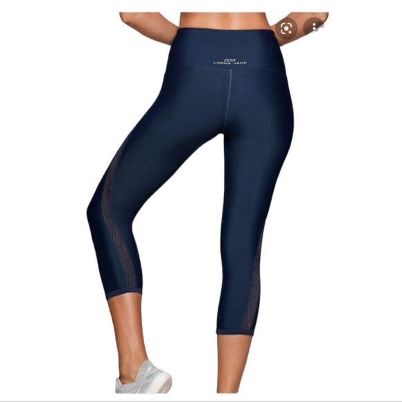 Lorna Jane Exertion Core Crop Leggings Marine Blue - Picture 4 of 10